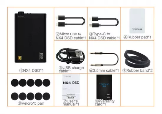 Amplificator de casti si DAC Topping NX4 DSD Silver