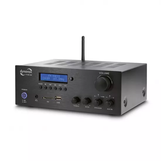 Amplificatoare integrate - Amplificator integrat Dynavox VT-80 MK Negru, audioclub.ro