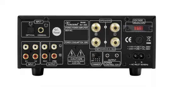 Amplificatoare integrate - Amplificator integrat hibird Vincent SV-200 Argintiu, audioclub.ro