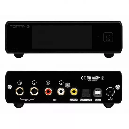 DAC-uri - Convertor digital/analog (DAC) Topping E50 Black, audioclub.ro