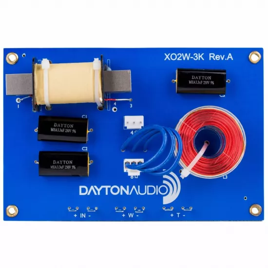 Filtre complete - Crossover Dayton Audio XO2W-3K, 2 cai, 300 W, 3 kHz, audioclub.ro