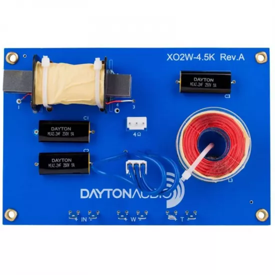 Filtre complete - Crossover Dayton Audio XO2W-4.5K, 2 cai, 300 W, 4.5 kHz, audioclub.ro
