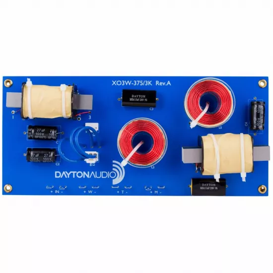 Filtre complete - Crossover Dayton Audio XO3W-375/3K, 3 cai, 300 W, 3 kHz, audioclub.ro
