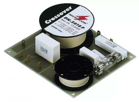 Filtre complete - Crossover Monacor DN-2618P, 2 cai, 350 W, 3 kHz, 8 Ohm, audioclub.ro