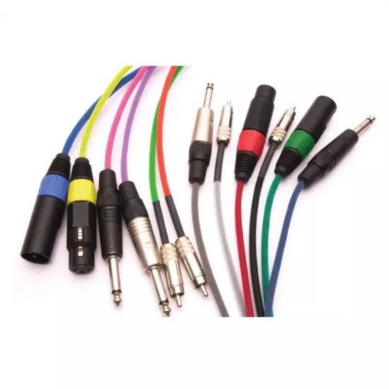 Organizatoare cabluri - Manson extensibil Techflex fi 6.4 mm, lungime 7.5 m, Neon Blue, audioclub.ro
