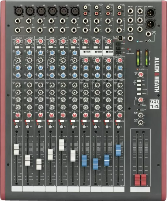 Mixere analogice - Mixer analog Allen & Heath ZED-14, audioclub.ro