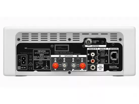Receiver AV stereo Denon RCDN-11 DAB White