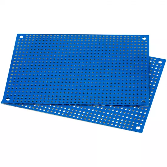 Placa perforata crossover albastra 260-184 | Pereche | 8.89 x 12.70 cm
