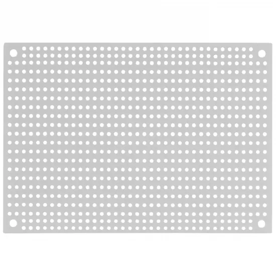 Placa perforata crossover alba 260-182 |Pereche | 8.89 x 12.70 cm