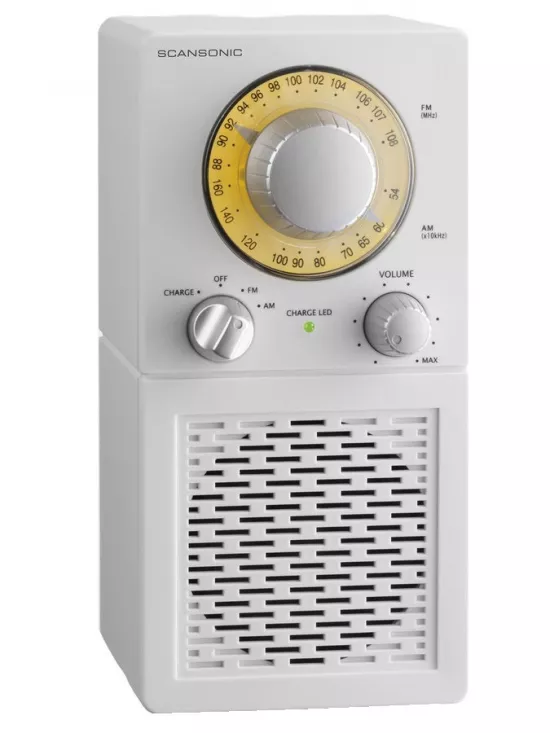 Tunere FM & DAB - Radio portabil Scansonic P2501 Alb, audioclub.ro