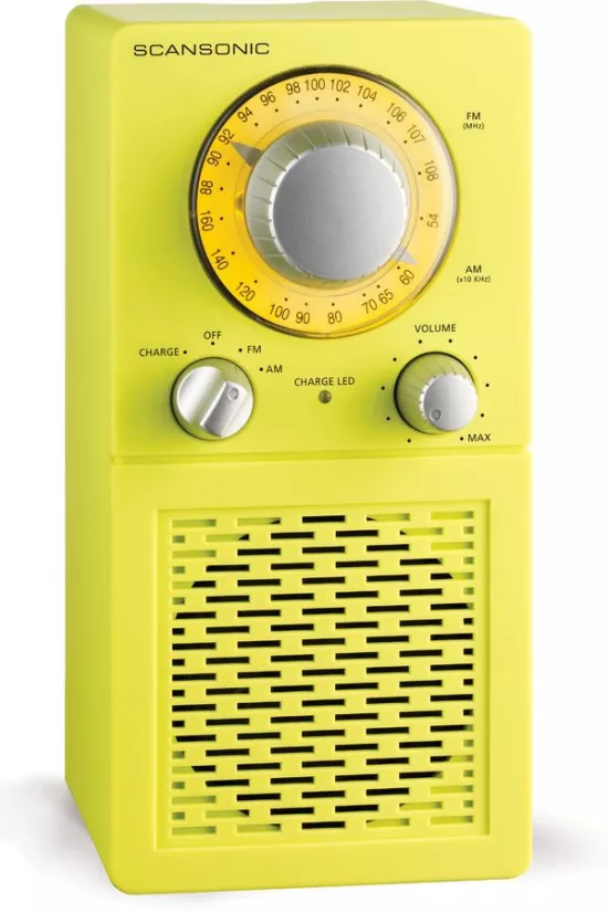 Radio portabil Scansonic P2501 Galben
