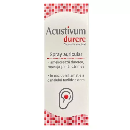 Acustivum Durere Spray Auricular 20 ML, Zdrovit 