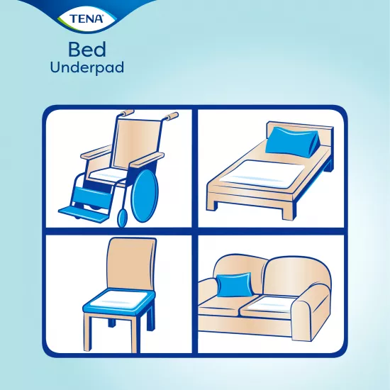 Aleze / Protecții pentru pat TENA Bed Normal, dimensiune 60x90, 5 buc.