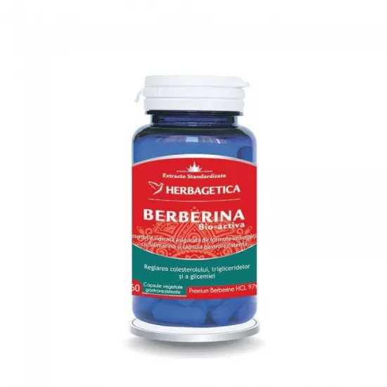 Berberina Bio-Activa, 30 capsule, Herbagetica