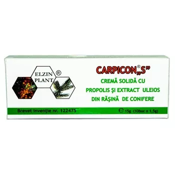 Supozitoare Carpicon S, 10 bucati, Elzin Plant