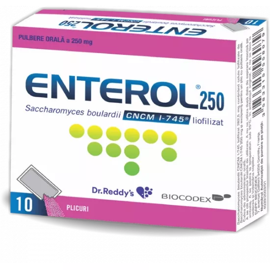 Enterol 250 mg, 10 plicuri, Dr. Reddys