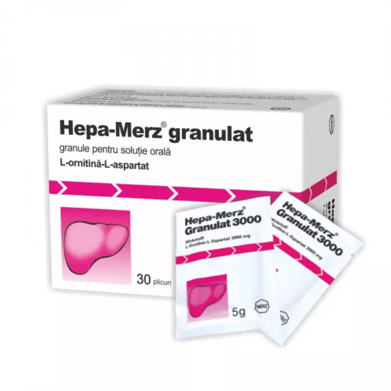 Hepa Merz granulat, 30 plicuri, Merz Pharmaceuticals