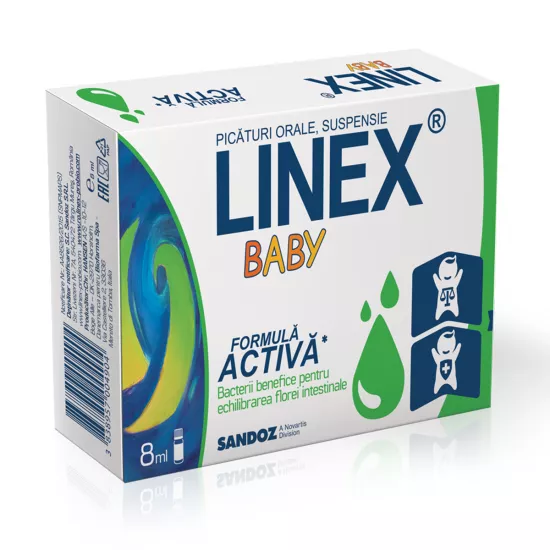 Linex Baby picaturi, 8ml, Sandoz