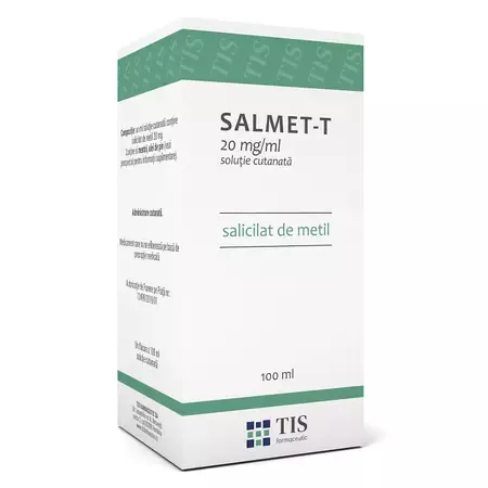 Salmet-T soluţie cutanată, 20 mg/ml, 100 ml, Tis Farmaceutic