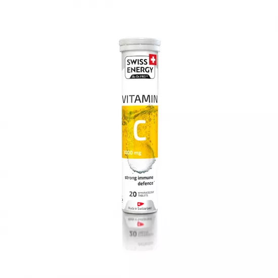 Vitamina C 1000 mg, 20 comprimate efervescente, Swiss Energy 