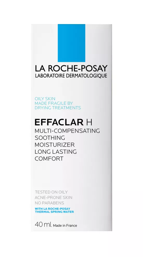 LA ROCHE-POSAY Effaclar H Cremă de hidratare pentru pielea cu tendință acneică, 40ml