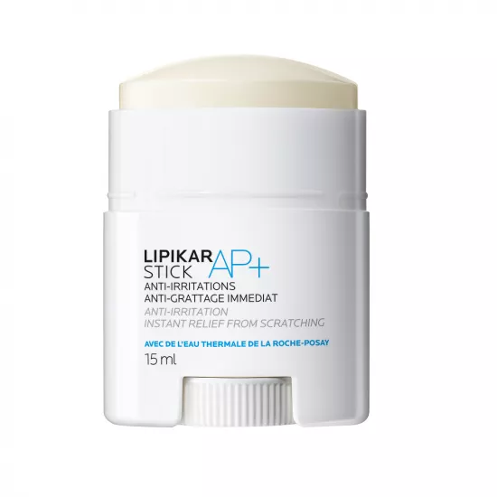 LA ROCHE-POSAY Lipikar AP+ Stick anti-mâncărime, anti-iritații pentru pielea predispusă la atopie, 15 ml