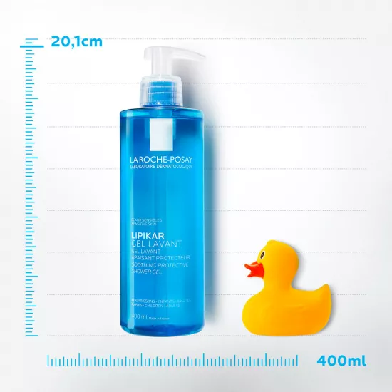 LA ROCHE-POSAY Lipikar Gel de spălare pentru piele sensibilă, bebeluși, copii, adulți, 400ml