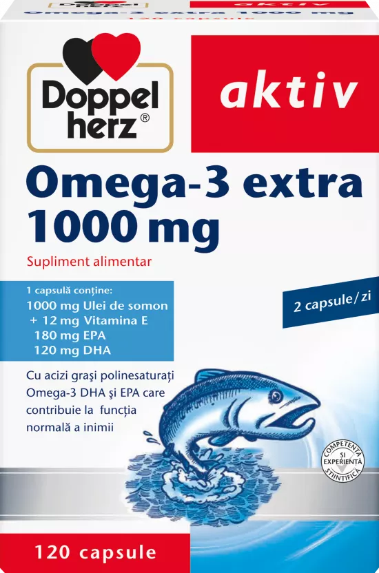 Omega-3 extra 1000 mg, 120 capsule, Doppelherz