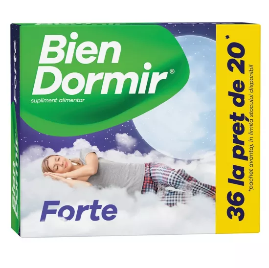 Pachet Bien Dormir Forte (36 la preț de 20), 10 capsule, Fiterman Pharma