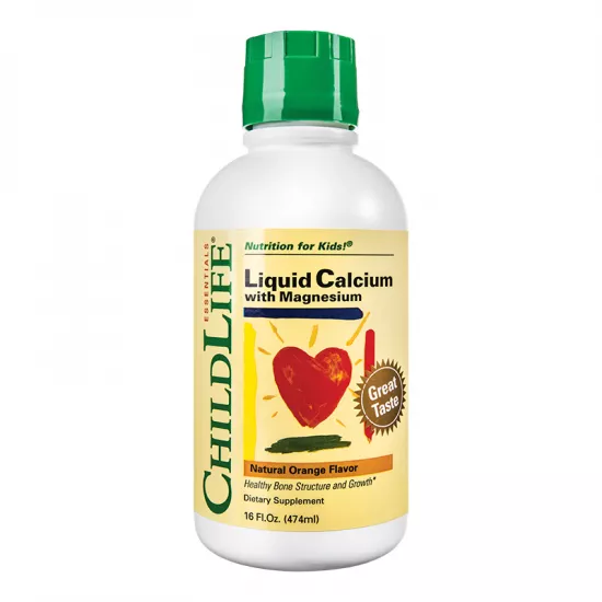 Calcium With Magnesium pentru copii Childlife Essentials, 474ml, Secom