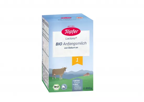 Formula lapte praf Bio 1, +0 luni, 600g, Topfer