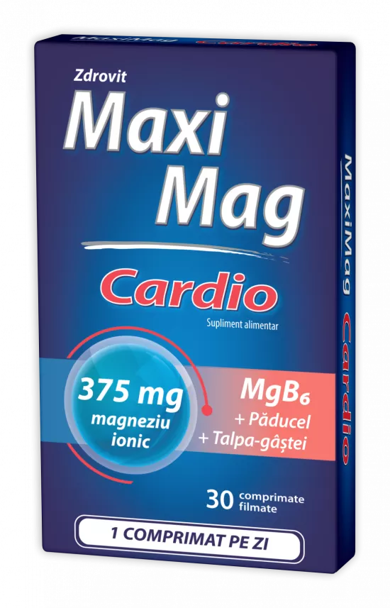 MaxiMag Cardio 375 mg, 30 comprimate, Zdrovit