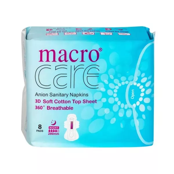 Absorbante Macro Care de Noapte 8 bucăți/pachet