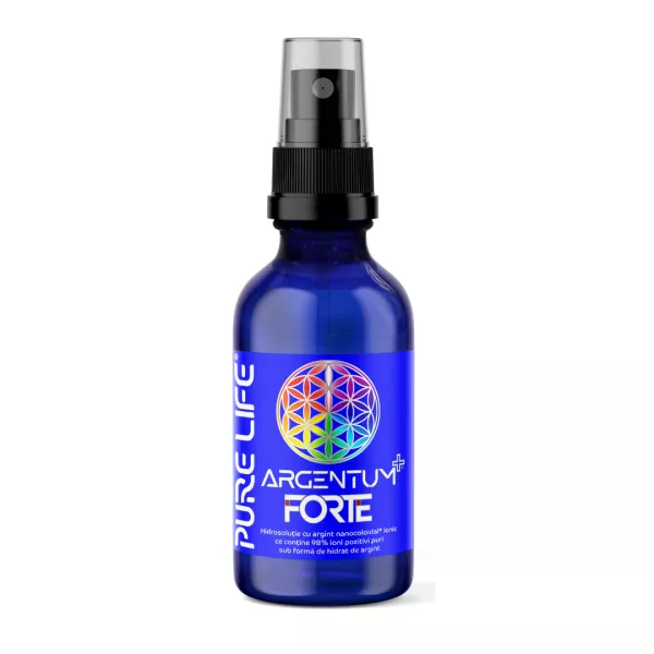 Adulți - ARGENTUM+® FORTE 25ppm 60 ml cu pulverizator , edera.ro