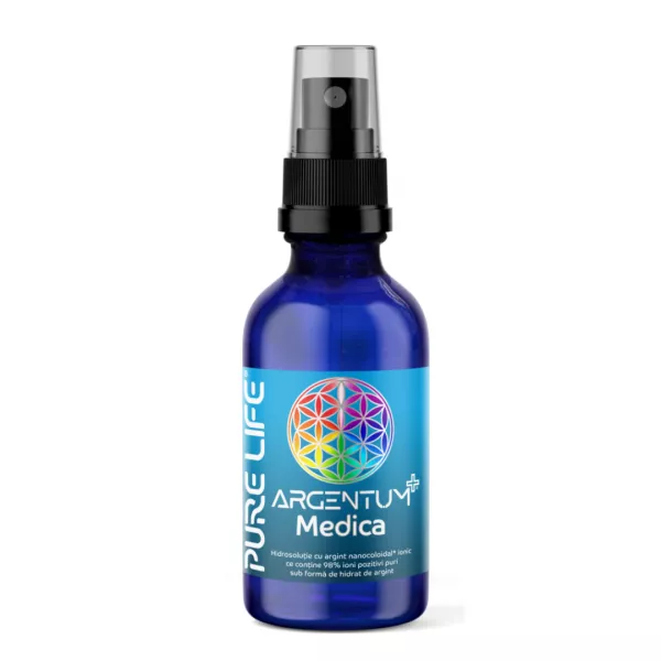 Adjuvant afecțiuni - Argentum+® Medica, 49ppm 60 ml cu pulverizator, edera.ro