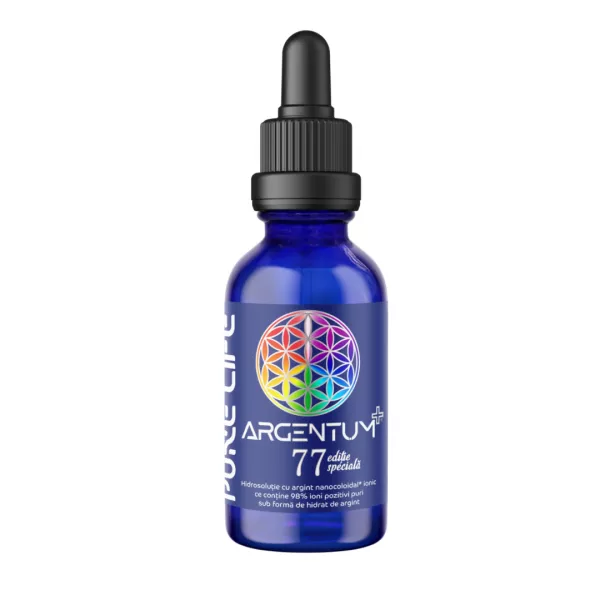 Afecțiuni virale cronice - ARGENTUM+®77 ediţie specială 77ppm 60 ml cu pipetă, edera.ro