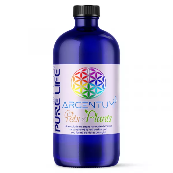 ARGENTUM+ Pets & Plants 10ppm 480 ml cu măsură gradată