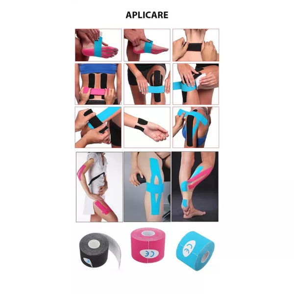 Bandă cu turmalină 5m x 5cm Set 6 bucăți