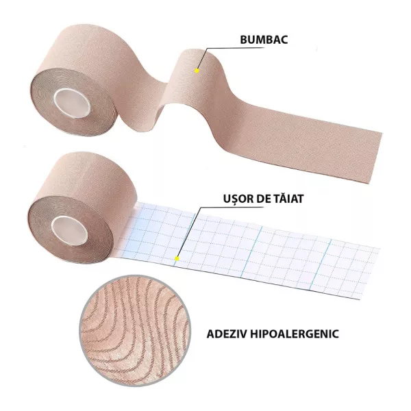 Bandă cu turmalină 5m x 5cm Set 6 bucăți