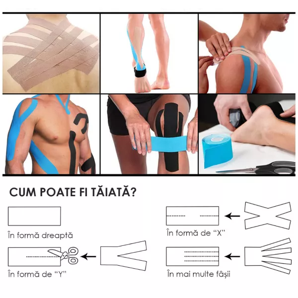 Bandă cu turmalină 5 m x 5 cm / bucată