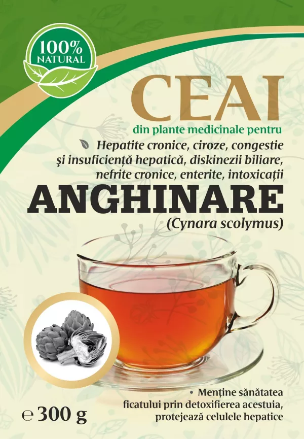 Ceaiuri Simple - Ceai de Anghinare (Cynara scolymus) 300 gr., edera.ro