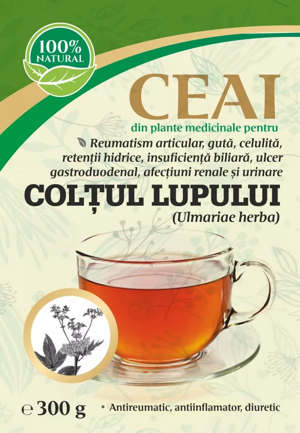 Ceaiuri Simple - Ceai de Colțul Lupului (Ulmariae herba) 300 gr., edera.ro