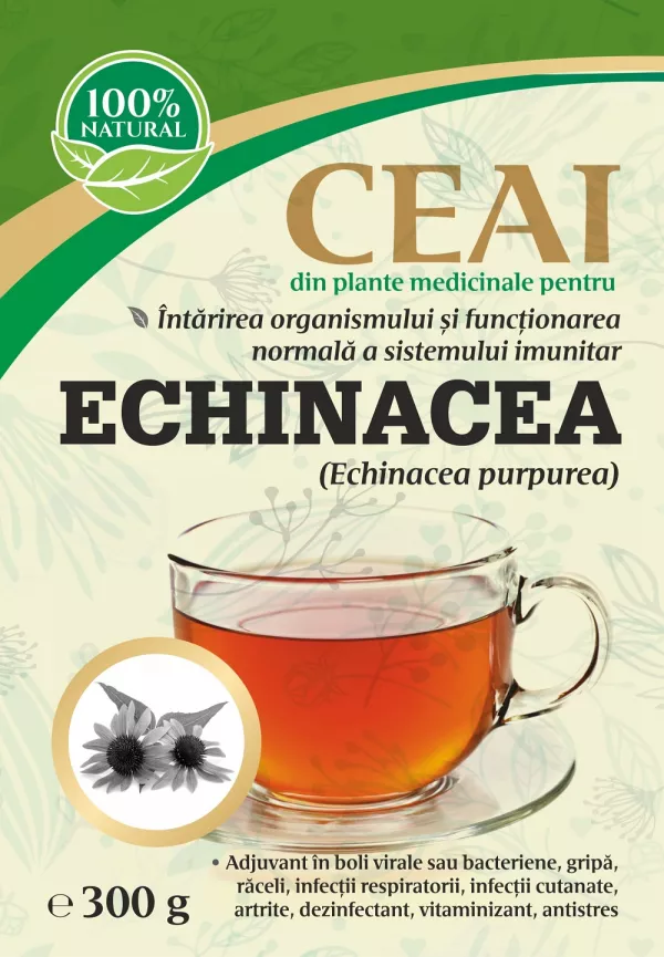Imunitate - Ceai de Echinaceea (Echinacea purpurea) 300 gr., edera.ro