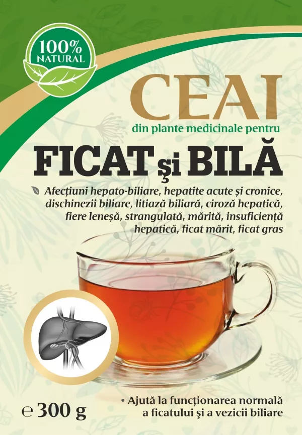 Ceaiuri Combinate - Ceai pentru Ficat 300 gr. , edera.ro