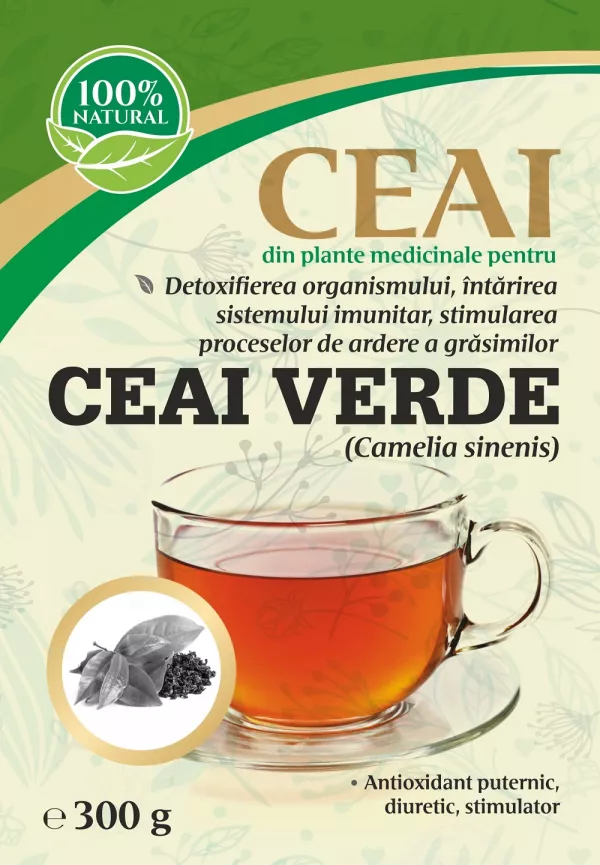 Ceaiuri Simple - Ceai Verde (Camelia sinenis) 300 gr., edera.ro