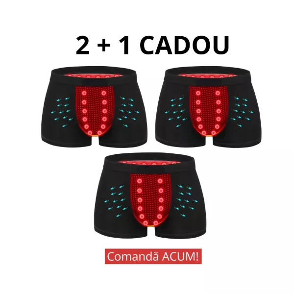 Chiloți bărbați cu turmalină și magneți – pachet promoțional 2+1 gratuit