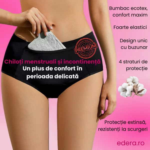 Lenjerie intimă - Chiloți menstruali și incontinență urinară, edera.ro