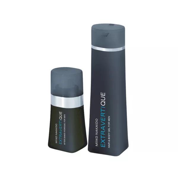 Cosmetice cu feromoni pentru bărbați - Duo Pack ExtravertiQUE- Gel de duș & Hidrogel ExtravertQUE