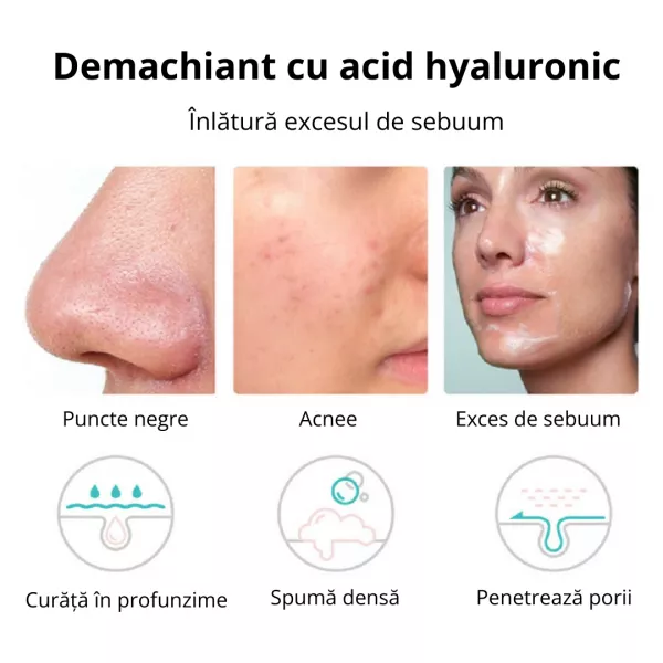 ﻿Demachiant cu acid hyaluronic 80 gr.