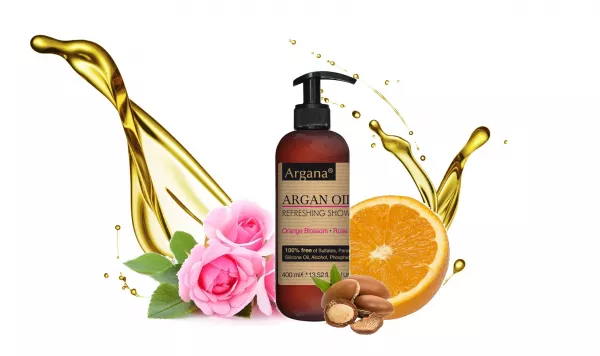 Gel de dus Revigorant cu Ulei de Argan, Argana 400 ml
Portocale, Trandafiri, Mandarine